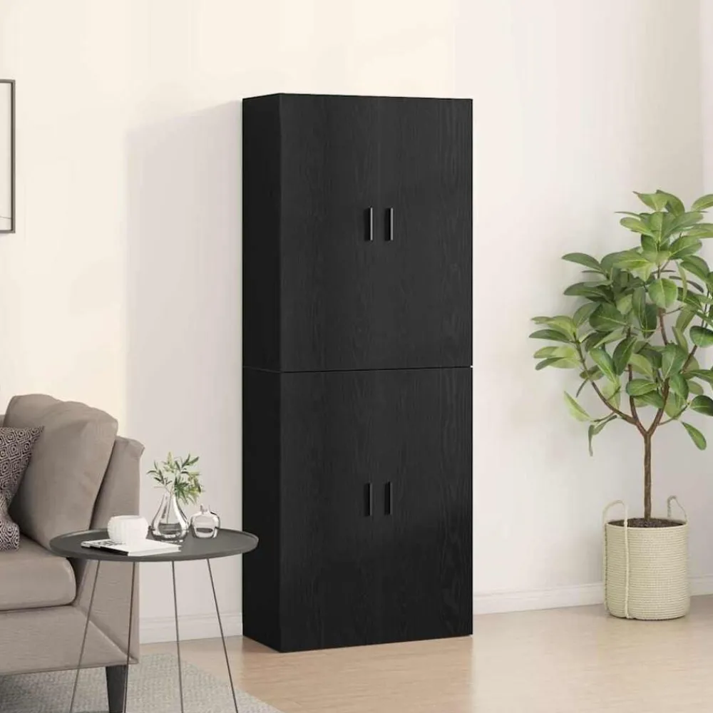 Wandkast 2 pcs 69,5 x 34 x 90 cm Bewerkt hout>vidaXL Sale