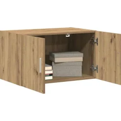 Kasten & Opbergmeubelen*vidaXL Wandkast 70 x 42.5 x 40 cm Bewerkt hout artisanaal eikenkleurig