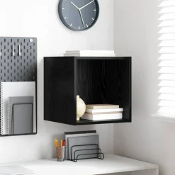 Wandkast met plank 37 x 37 x 37 cm Bewerkt hout>vidaXL Discount
