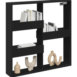 Wandkast 80x15x80 cm bewerkt hout><noscript><img width=