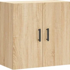 Kasten & Opbergmeubelen*vidaXL Wandkast 60x31x60 cm bewerkt hout kleurig Sonoma eiken