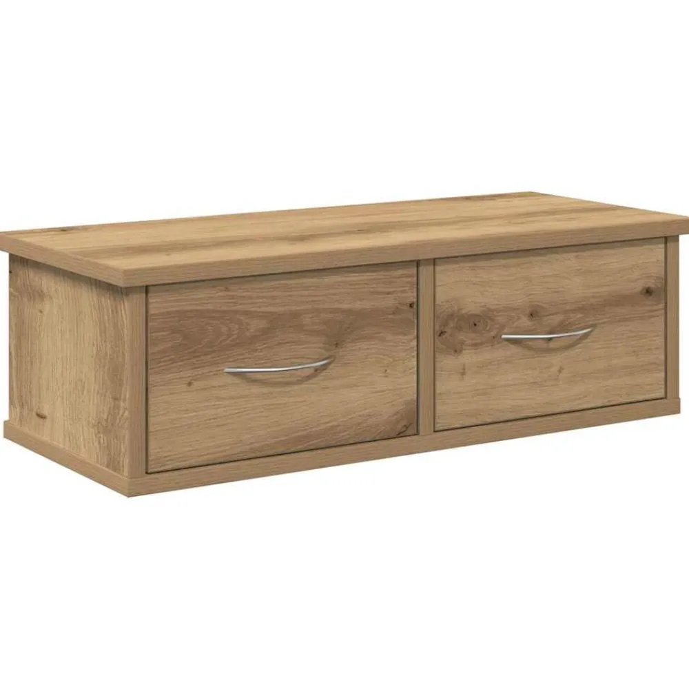 Wandkast 60x26x18,5 cm bewerkt hout artisanaal eikenkleur>vidaXL Clearance