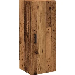 Wandkast 34,5x34x90 cm bewerkt hout kleur>vidaXL Online