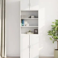 Kasten & Opbergmeubelen*vidaXL Wandkast 70x42,5x40 cm bewerkt hout Wit