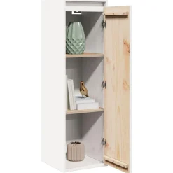 Wandkast 30x30x100 cm massief grenenhout><noscript><img width=