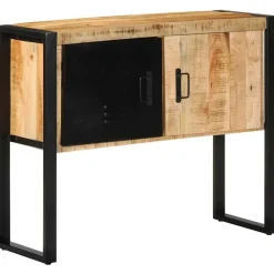 Wandkast 90x35x75 cm massief ruw mangohout>vidaXL Discount