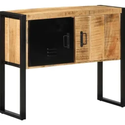 Wandkast 90x35x75 cm massief ruw mangohout><noscript><img width=