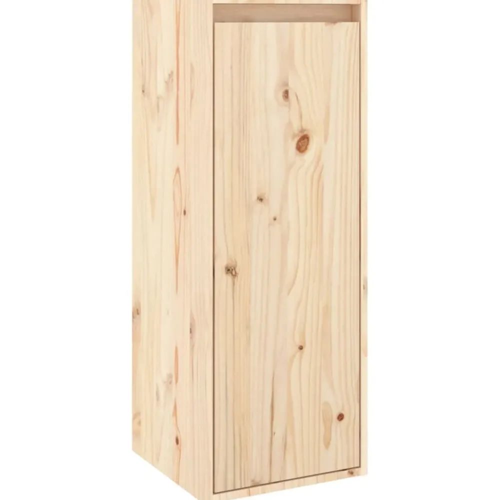 Boekenkasten & Wandplanken*vidaXL Wandkast 30x30x80 cm massief grenenhout Naturel