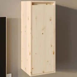 Boekenkasten & Wandplanken*vidaXL Wandkast 30x30x80 cm massief grenenhout Naturel