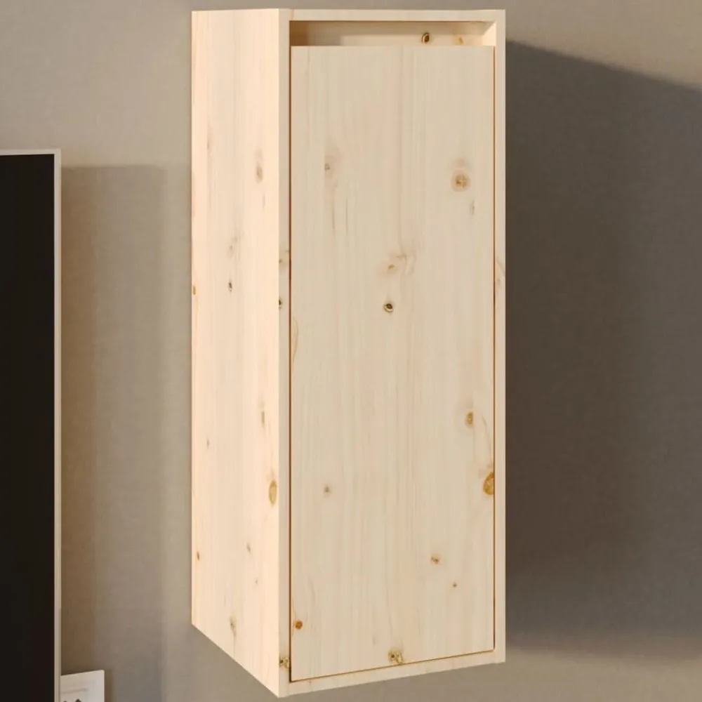 Boekenkasten & Wandplanken*vidaXL Wandkast 30x30x80 cm massief grenenhout Naturel