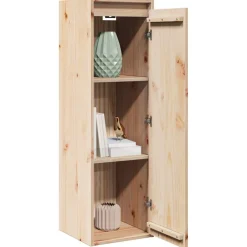 Wandkast 30x30x100 cm massief grenenhout><noscript><img width=