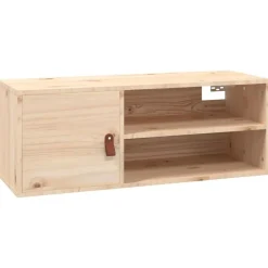 Boekenkasten & Wandplanken*vidaXL Wandkast 80x30x30 cm massief grenenhout Naturel