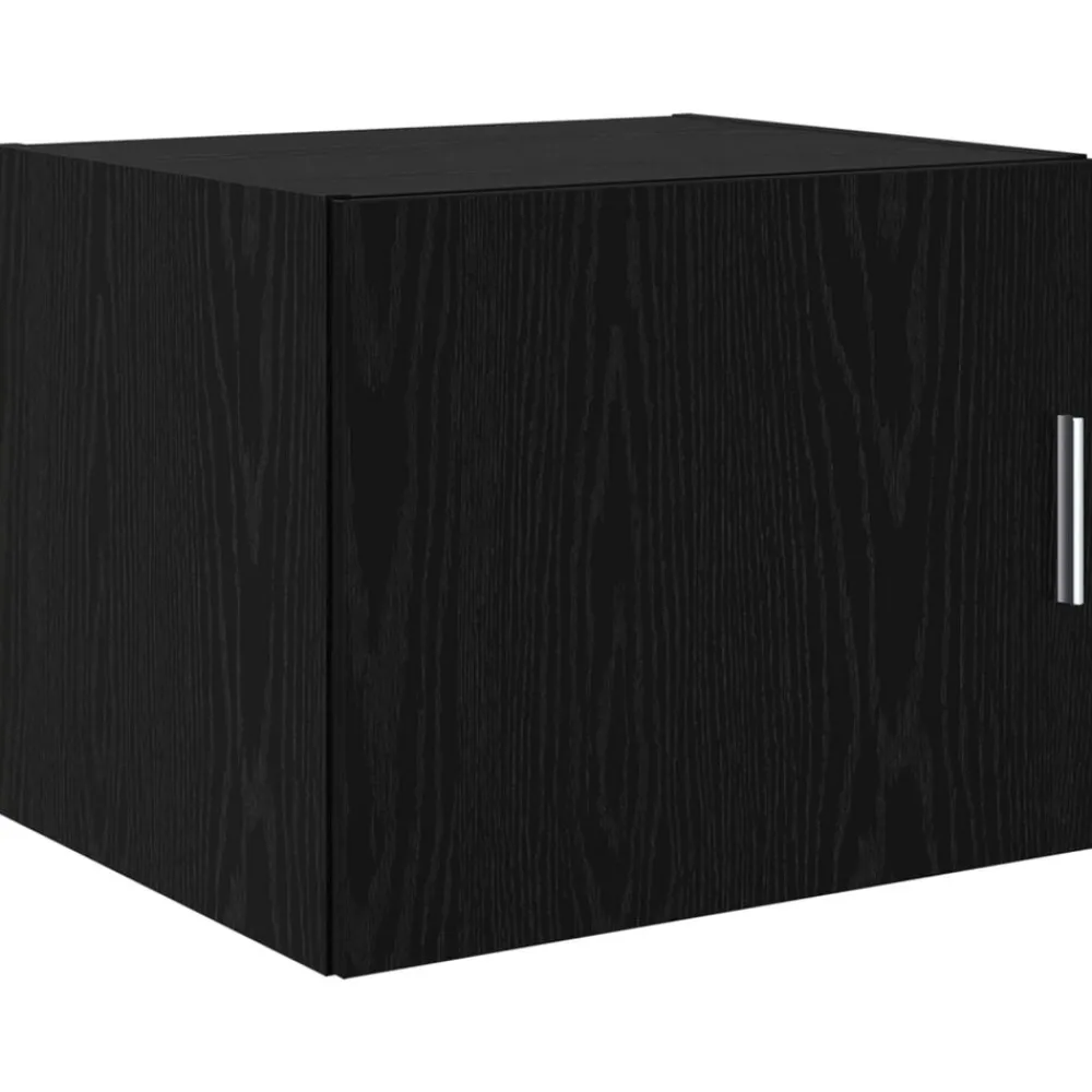 Kasten & Opbergmeubelen*vidaXL Wandkast 50 x 42.5 x 40 cm Bewerkt hout Zwart eiken
