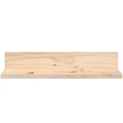 Boekenkasten & Wandplanken*vidaXL Wandkasten 2 st 50x11x9 cm massief grenenhout Naturel