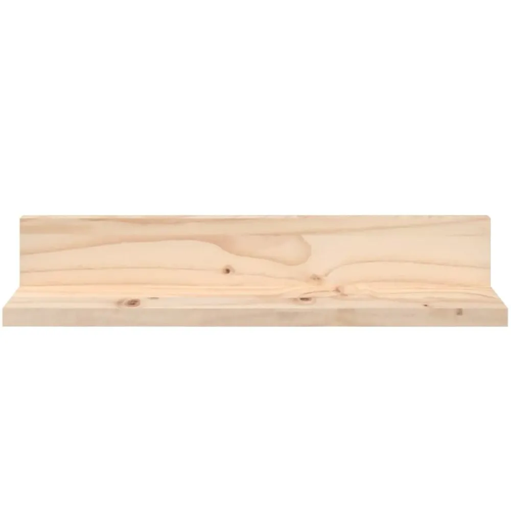 Boekenkasten & Wandplanken*vidaXL Wandkasten 2 st 50x11x9 cm massief grenenhout Naturel
