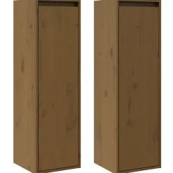Wandkasten 2 st 30x30x100 cm massief grenenhout>vidaXL Discount
