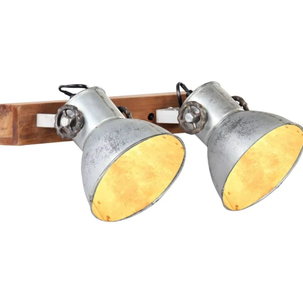 Verlichting*vidaXL Wandlamp industrieel E27 45x25 cm kleurig Zilver