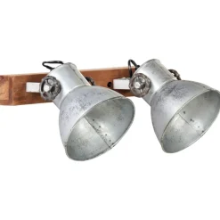 Verlichting*vidaXL Wandlamp industrieel E27 45x25 cm kleurig Zilver