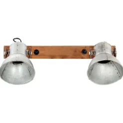 Verlichting*vidaXL Wandlamp industrieel E27 45x25 cm kleurig Zilver