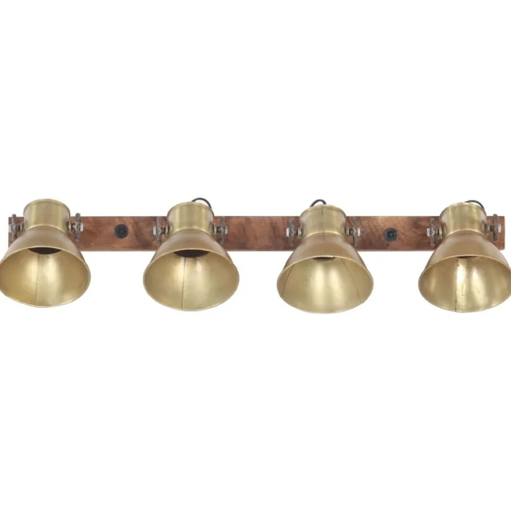 Wandlamp industrieel E27 90x25 cm messingkleurig>vidaXL Sale