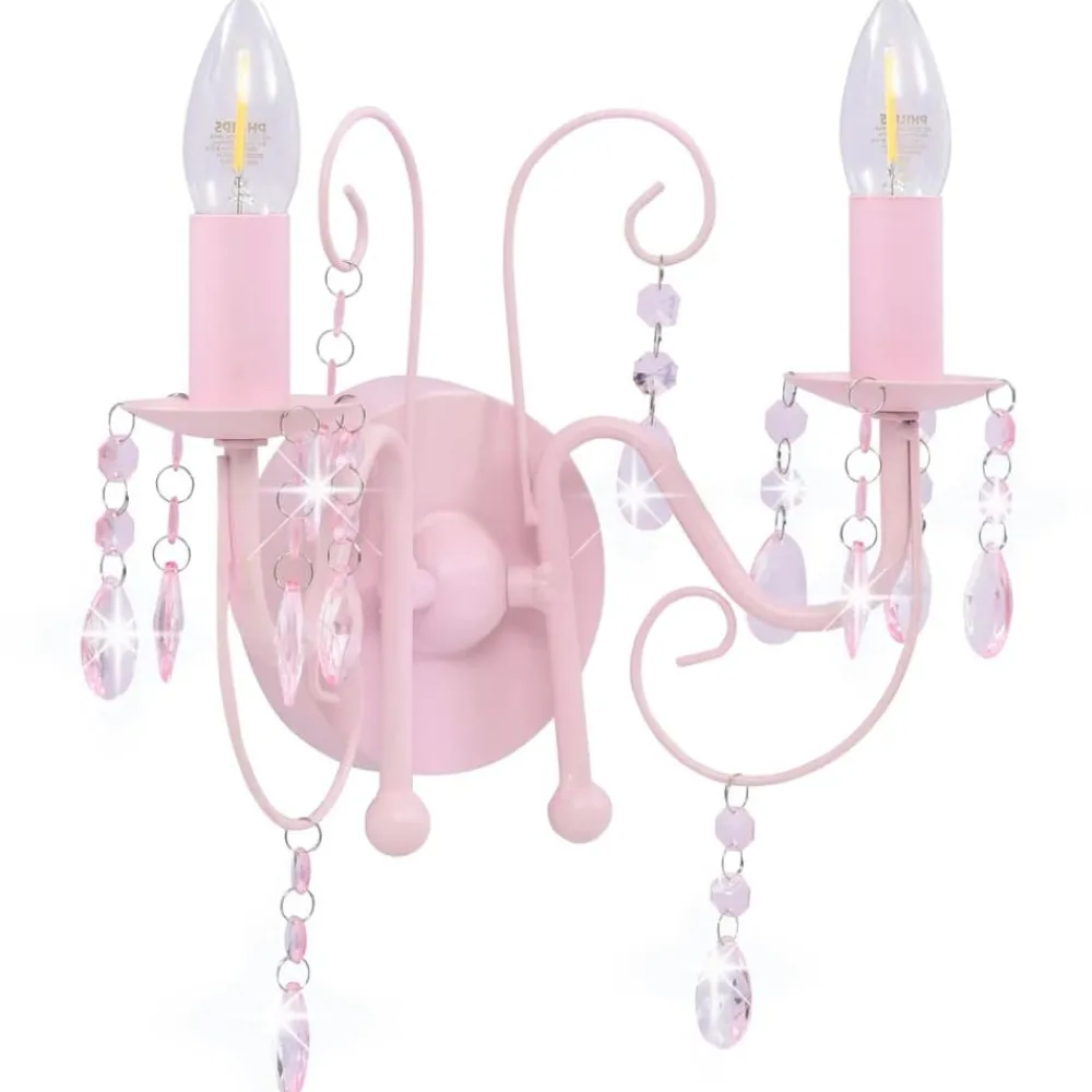 Wandlamp met kralen 2 x E14>vidaXL Discount