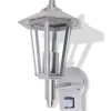 Verlichting*vidaXL Wandlantaarn met bewegingsdetector voor buiten roestvrij staal
