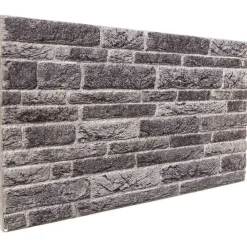 Bouwmaterialen*vidaXL Wandpanelen 10 pcs 100 x 50 cm EPS-schuim Antracietkleurig
