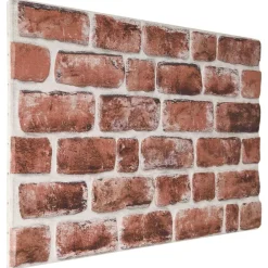 Bouwmaterialen*vidaXL Wandpanelen 10 pcs 100 x 50 cm EPS-schuim Donkerbruin en wit