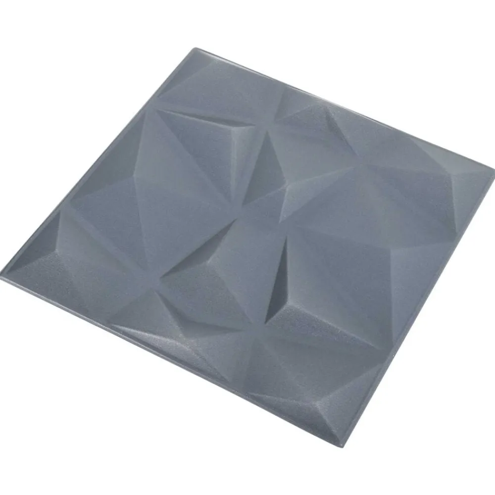 Wandpanelen 12 pcs Origami Grijs 50 x 50 cm XPS Schuim>vidaXL Outlet