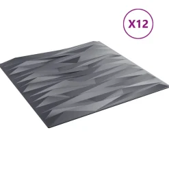 Wandpanelen 12 pcs Stone Grey 50 x 50 cm XPS Schuim>vidaXL New