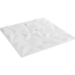 Bouwmaterialen*vidaXL Wandpanelen 48 pcs 50 x 50 cm XPS Schuim Wit