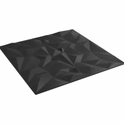 Bouwmaterialen*vidaXL Wandpanelen 48 pcs 50 x 50 cm XPS Schuim Zwart
