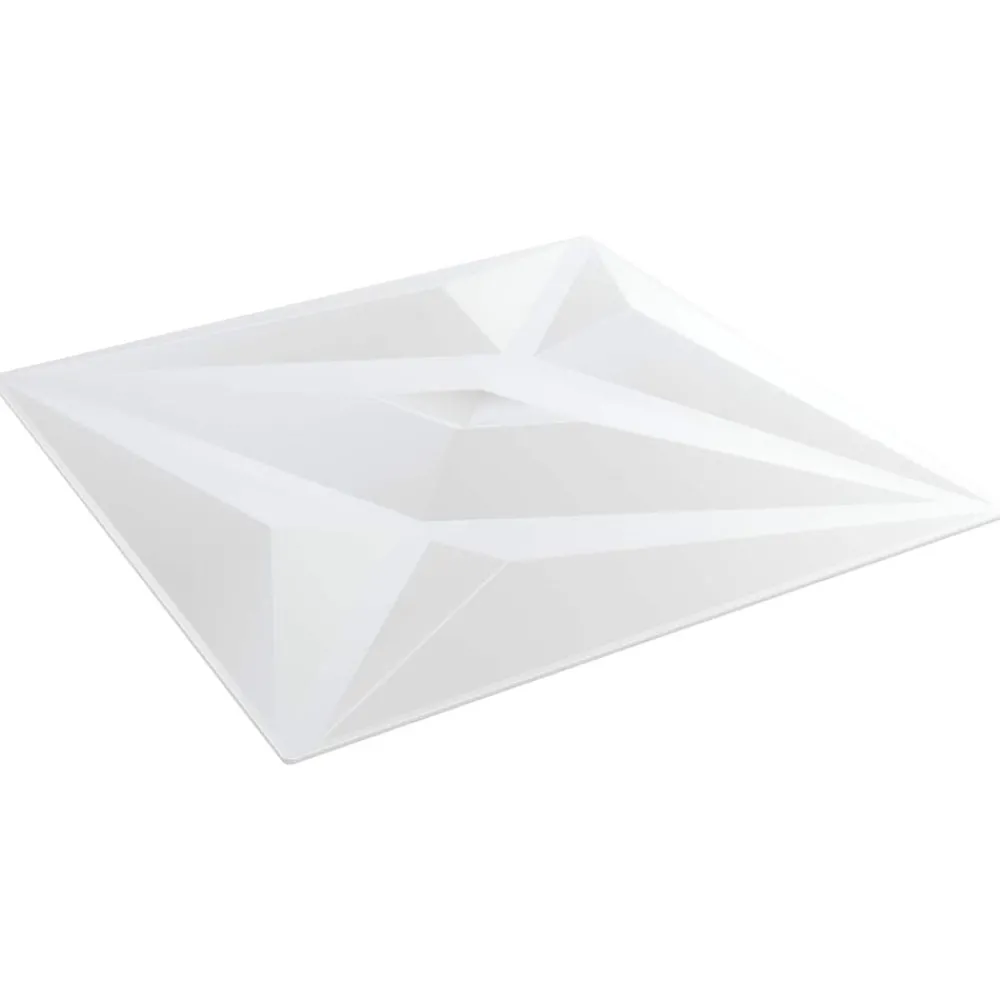 Bouwmaterialen*vidaXL Wandpanelen Ster 24 pcs Witte Ster 50 x 50 cm XPS Schuim Wit ster