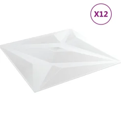 Wandpanelen Ster 12 pcs Witte Ster 50 x 50 cm XPS Schuim>vidaXL Discount