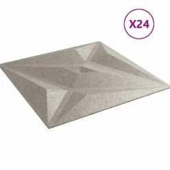 Wandpanelen Ster 24 pcs 50 x 50 cm XPS Schuim>vidaXL Best
