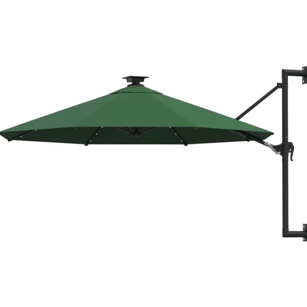Wandparasol met LED's 300 cm>vidaXL