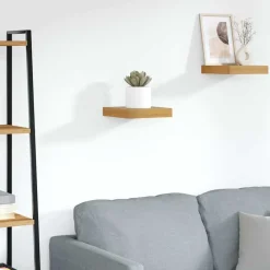 Boekenkasten & Wandplanken*vidaXL Wandplank Wandgemonteerd 23 x 23,5 x 4 cm Bewerkt hout Bruin