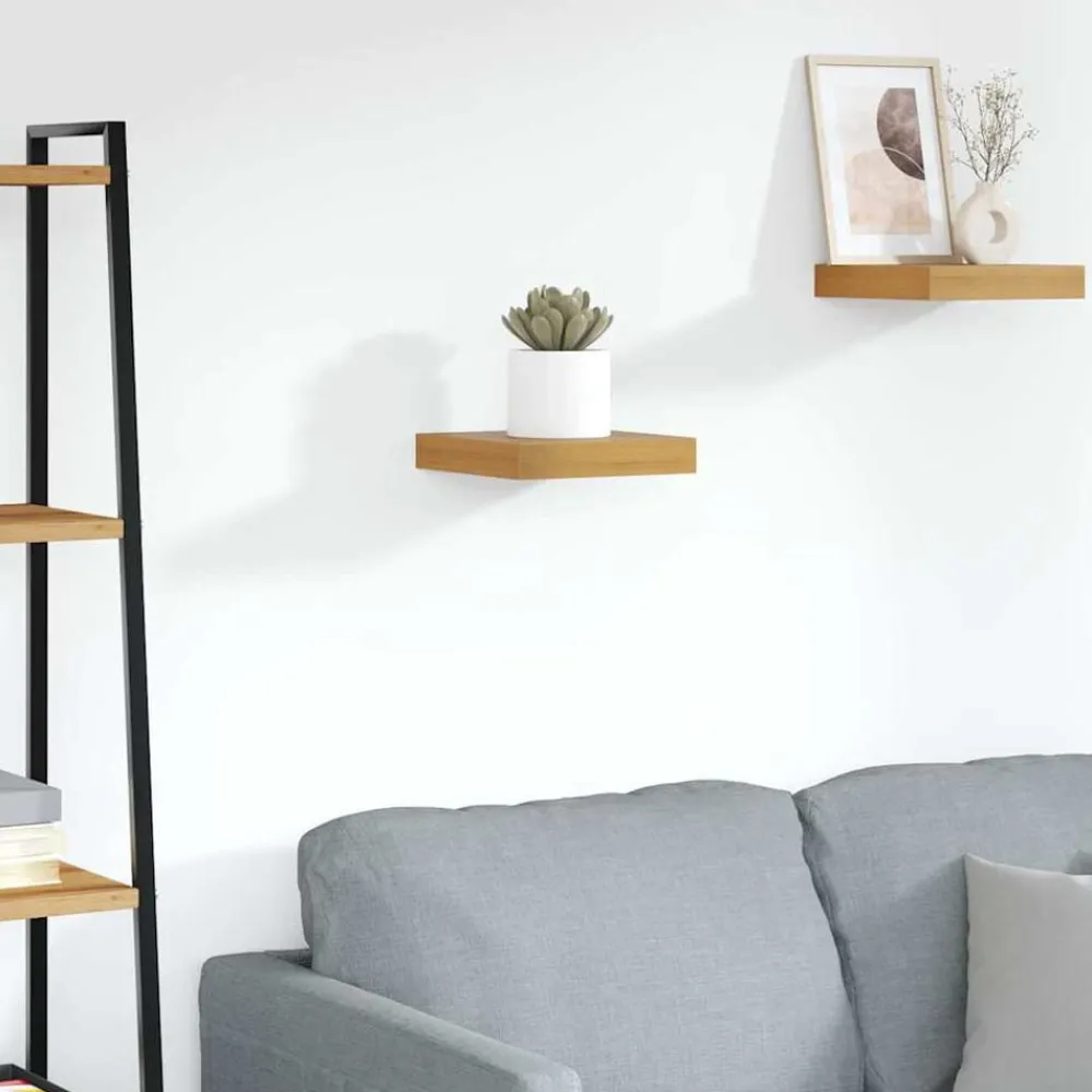 Boekenkasten & Wandplanken*vidaXL Wandplank Wandgemonteerd 23 x 23,5 x 4 cm Bewerkt hout Bruin