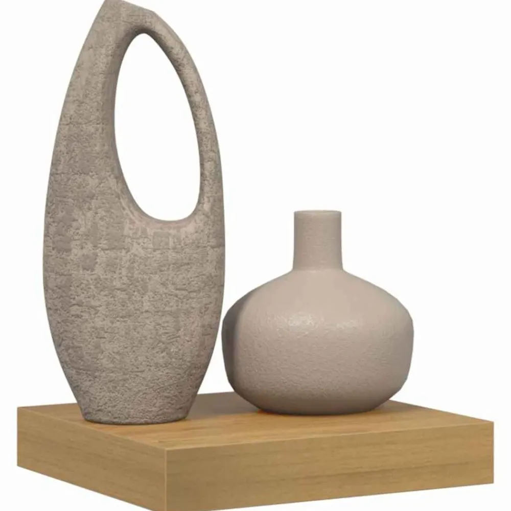 Boekenkasten & Wandplanken*vidaXL Wandplank Wandgemonteerd 23 x 23,5 x 4 cm Bewerkt hout Bruin