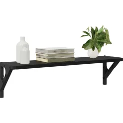 Boekenkasten & Wandplanken*vidaXL Wandplanken 2 pcs 60 x 15 x 15,5 cm Bewerkt hout Zwart eiken