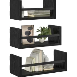 Wandplankenset 3 pcs 40x16x14cm Bewerkt hout><noscript><img width=