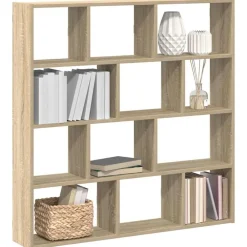 Wandschap kubus 12 vakken bewerkt hout kleurig>vidaXL Outlet