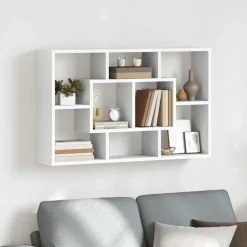 Kasten & Opbergmeubelen*vidaXL Wandschap 85x16x52,5 cm bewerkt hout Wit