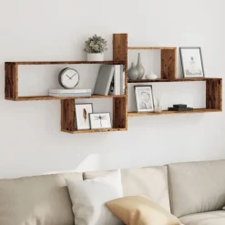 Boekenkasten & Wandplanken*vidaXL Wandschap 167,5x18x68 cm bewerkt hout kleurig Oud hout