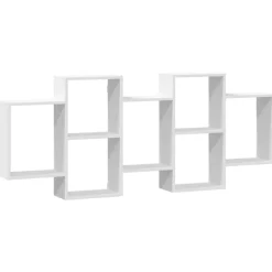 Boekenkasten & Wandplanken*vidaXL Wandschap 159x18x65 cm bewerkt hout Wit