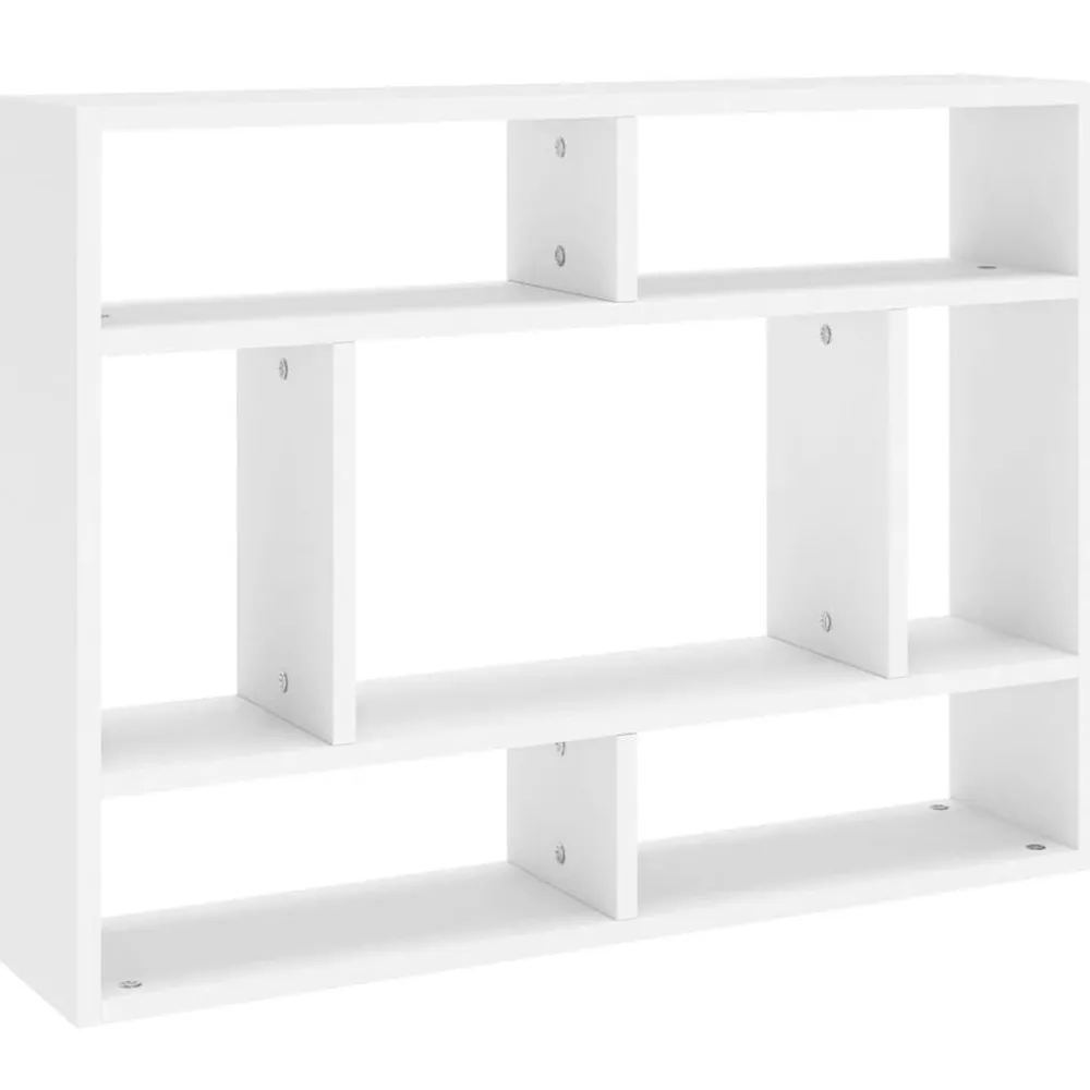 Boekenkasten & Wandplanken*vidaXL Wandschap 75x16x55 cm bewerkt hout Wit