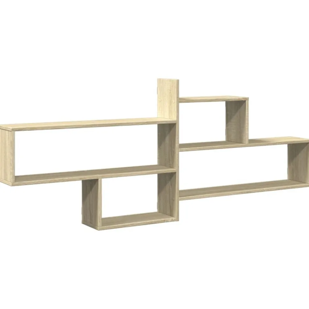 Wandschap 167,5x18x68 cm bewerkt hout kleurig>vidaXL New