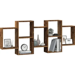 Boekenkasten & Wandplanken*vidaXL Wandschap 159x18x65 cm bewerkt hout kleurig Oud hout