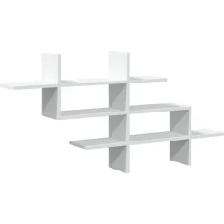 Wandschap 124,5x18x60,5 cm bewerkt hout>vidaXL New