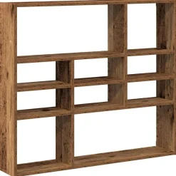 Wandschap 90x16x78 cm bewerkt hout kleurig>vidaXL Clearance